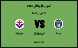 موعد مباراة فيورنتينا و بيسا في الدوري الإيطالي 2026